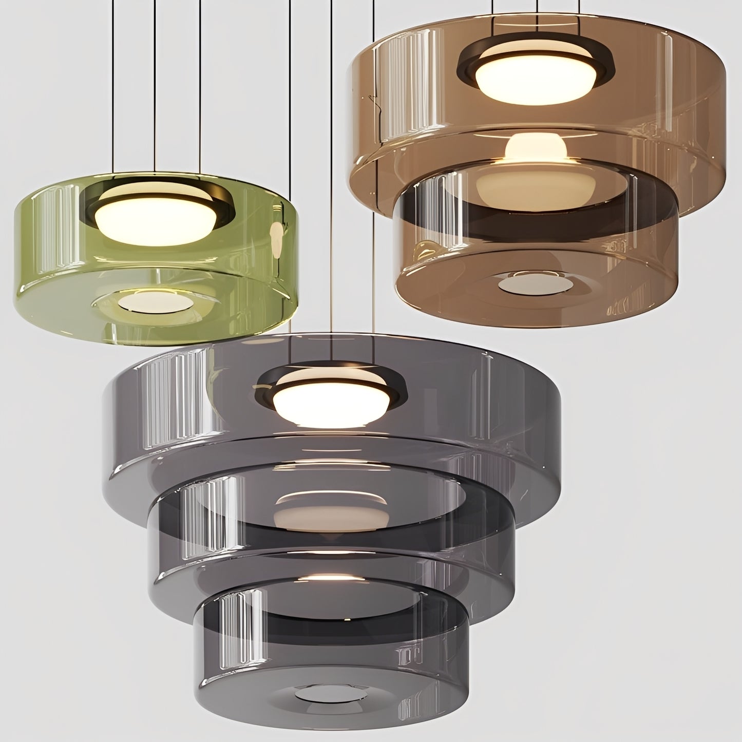 Aurora – Eleganter Nordischer Glas-Kronleuchter