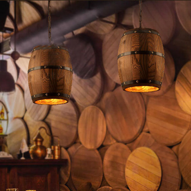 Arlo – Rustikaler Holz-Bar-Kronleuchter