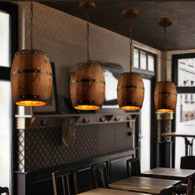 Arlo – Rustikaler Holz-Bar-Kronleuchter
