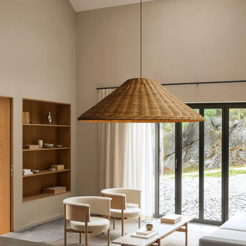 Niva – Boho Rattan-Hängeleuchte