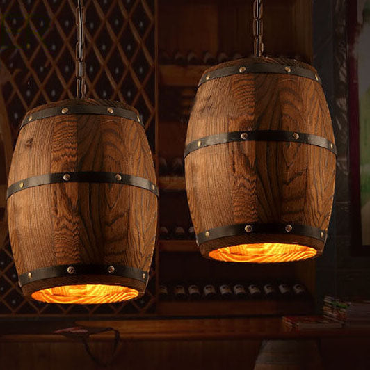Arlo – Rustikaler Holz-Bar-Kronleuchter