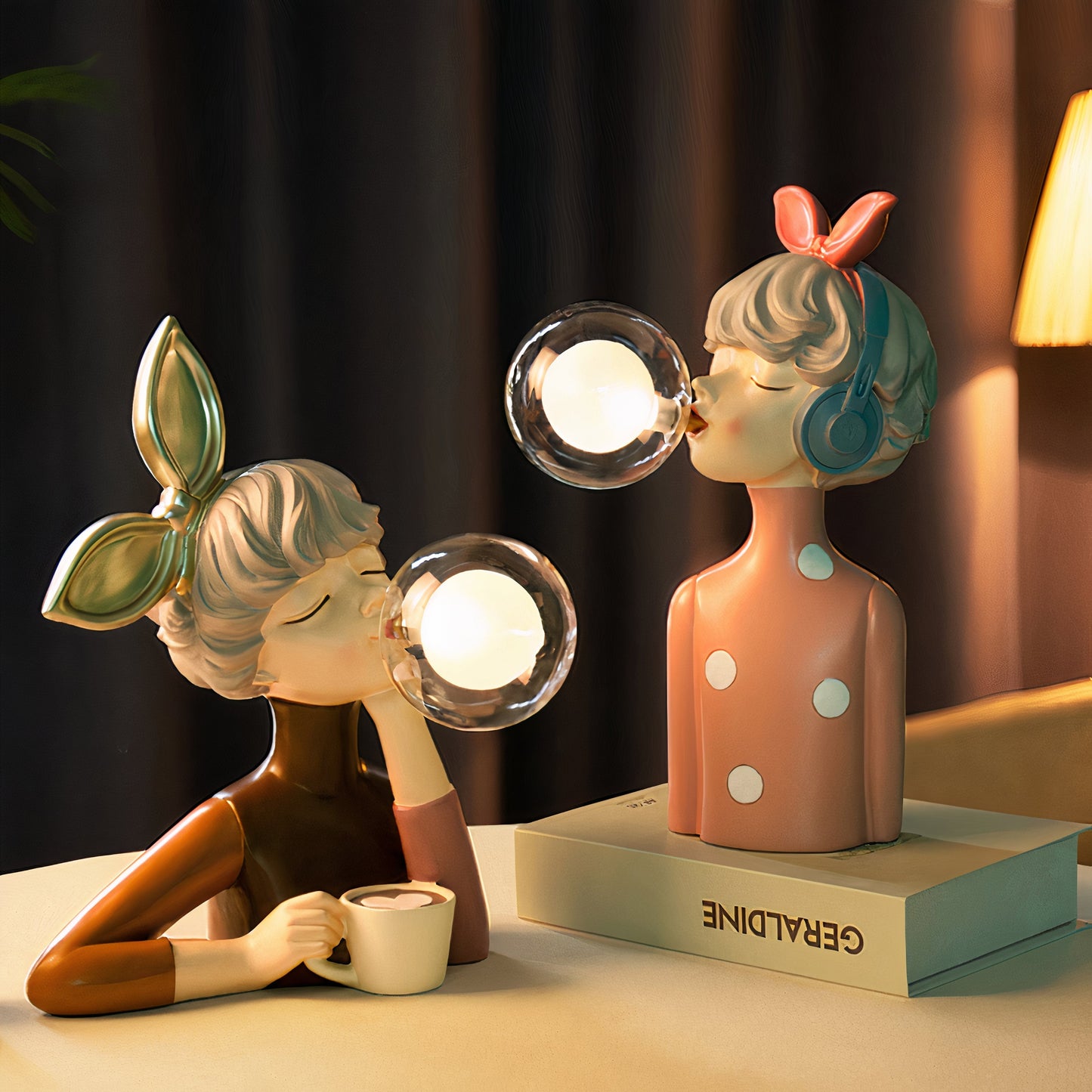 Artiva – Künstlerisch geformte Tischlampe im Boho-Stil