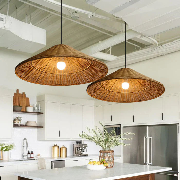 Niva – Boho Rattan-Hängeleuchte