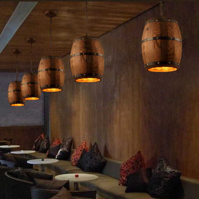 Arlo – Rustikaler Holz-Bar-Kronleuchter