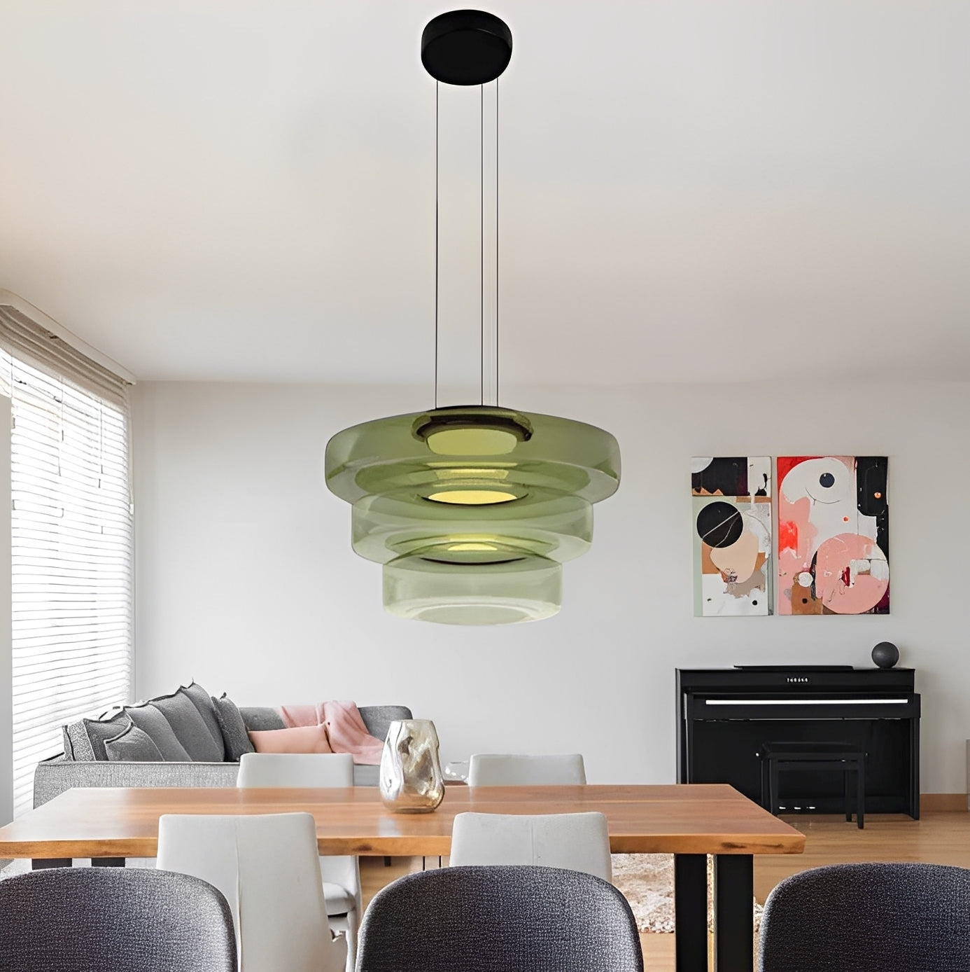 Aurora – Eleganter Nordischer Glas-Kronleuchter