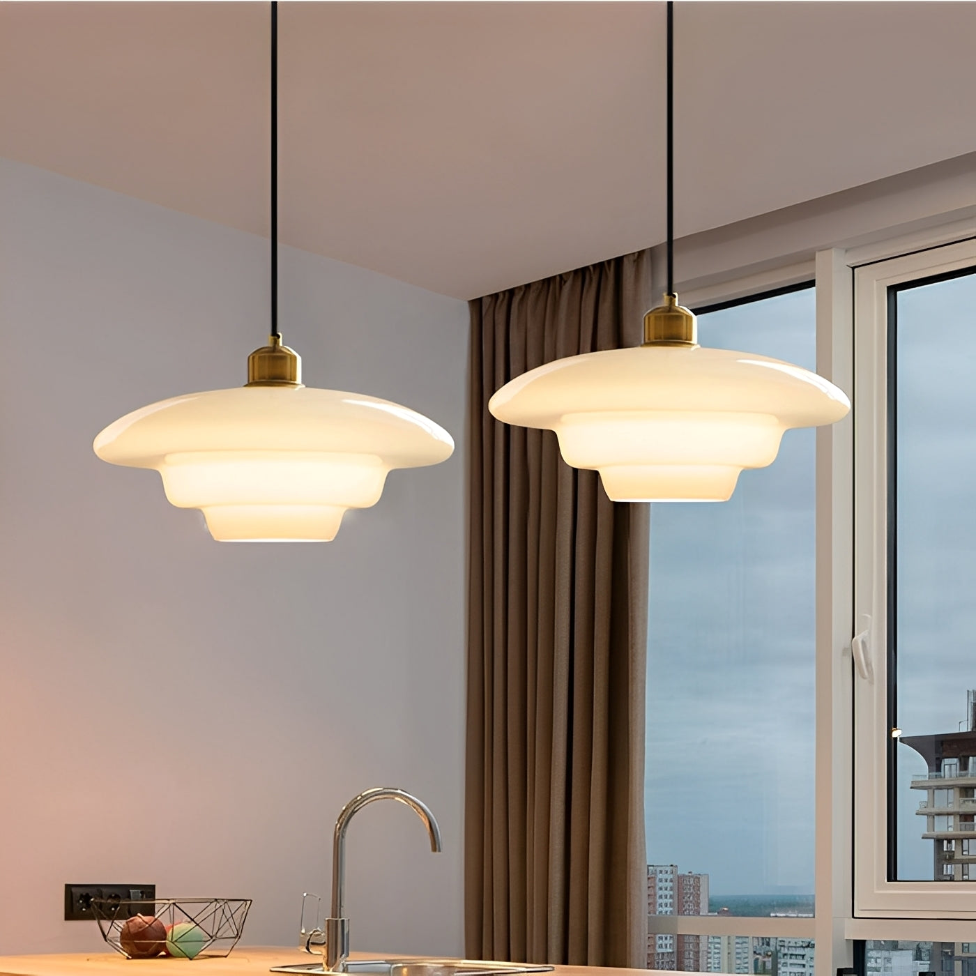 Lucine – Minimalistischer Glas-Kronleuchter