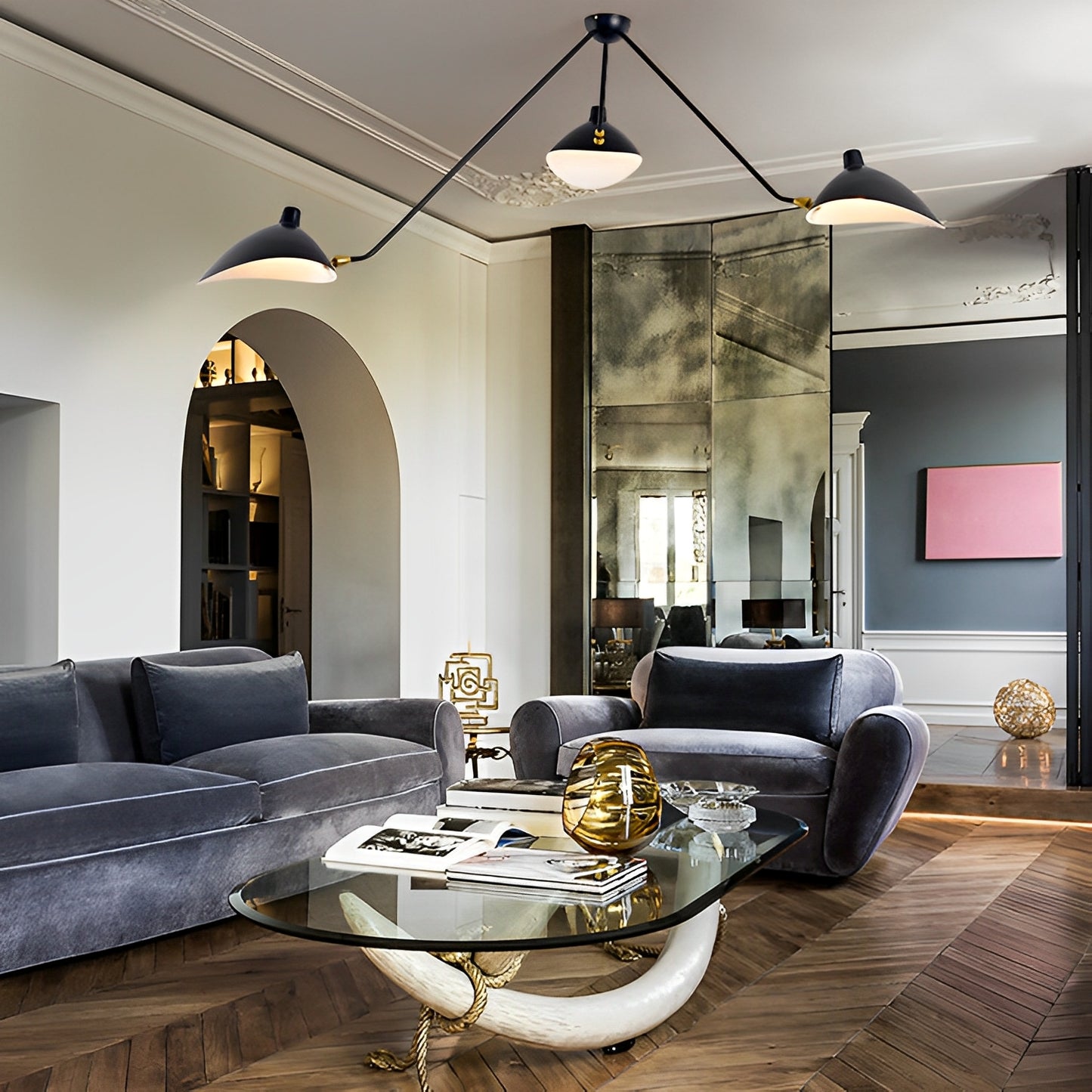 Ylva – Postmoderne Hängelampe mit Entenschnabel-Design