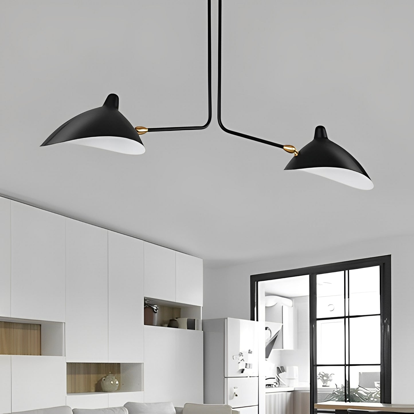 Ylva – Postmoderne Hängelampe mit Entenschnabel-Design