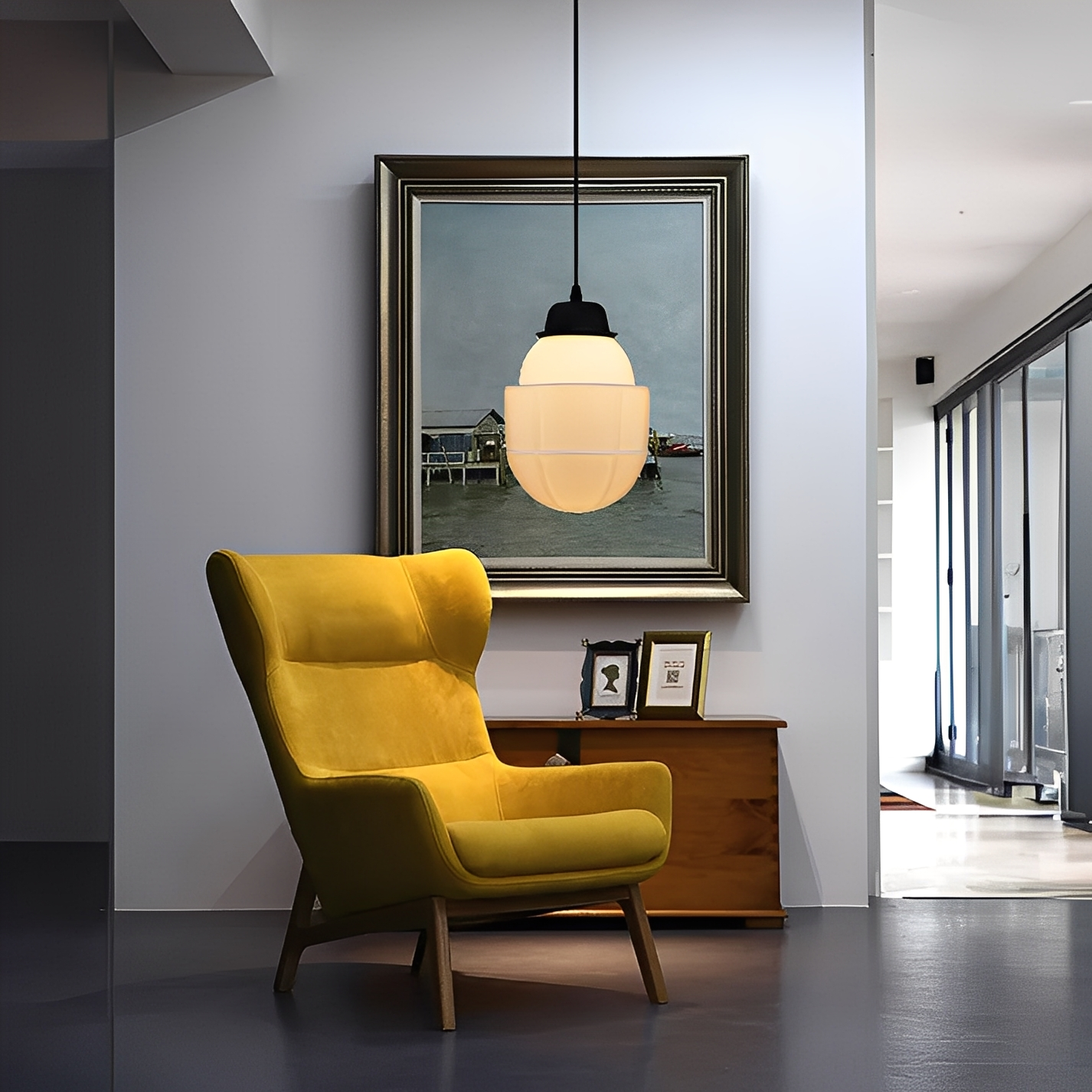 Arvida – Retro Industrieller Glas-Kronleuchter