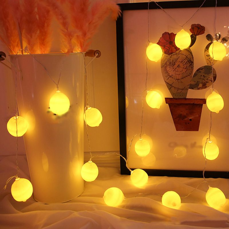 CitrusSpark – LED-Lichterkette in frischem Zitronen-Design