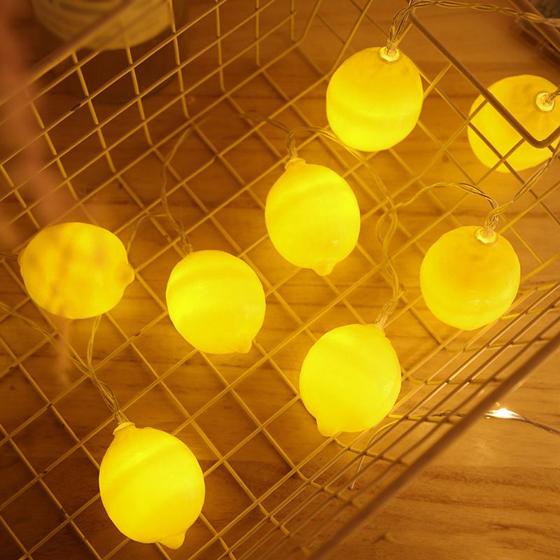 CitrusSpark – LED-Lichterkette in frischem Zitronen-Design