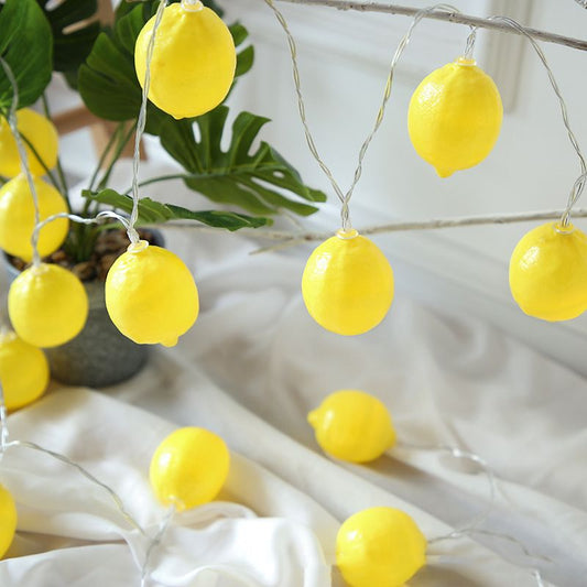 CitrusSpark – LED-Lichterkette in frischem Zitronen-Design