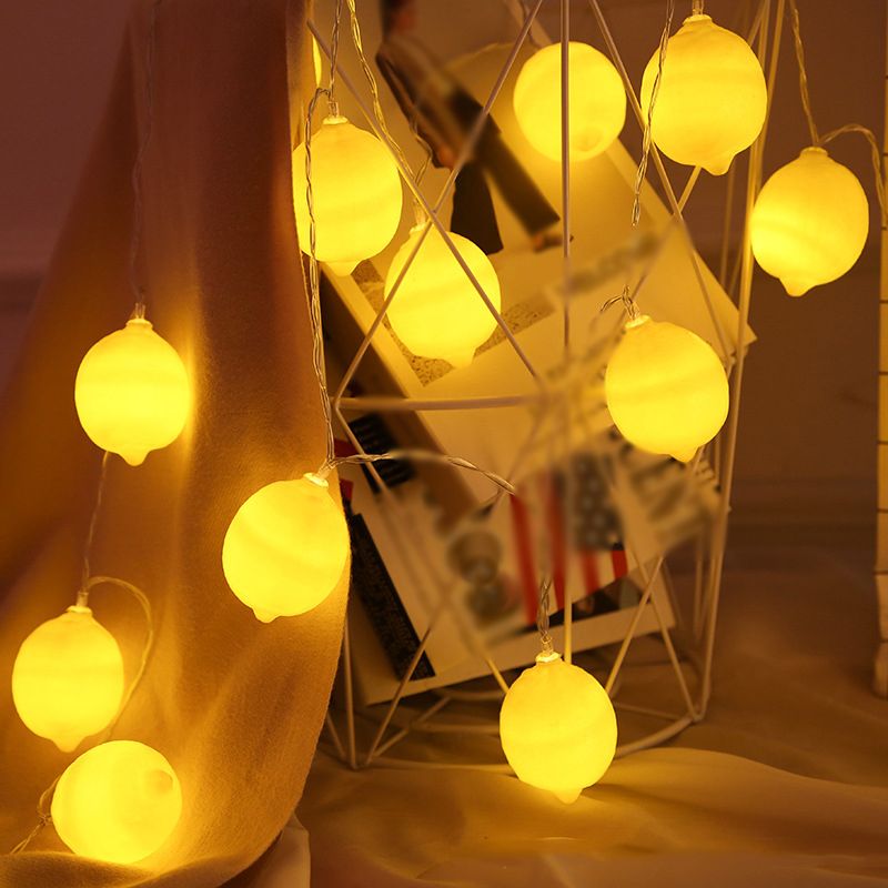 CitrusSpark – LED-Lichterkette in frischem Zitronen-Design