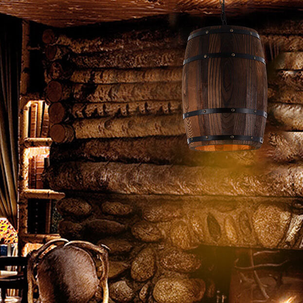 Arlo – Rustikaler Holz-Bar-Kronleuchter