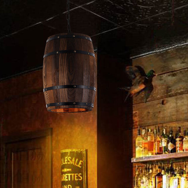 Arlo – Rustikaler Holz-Bar-Kronleuchter