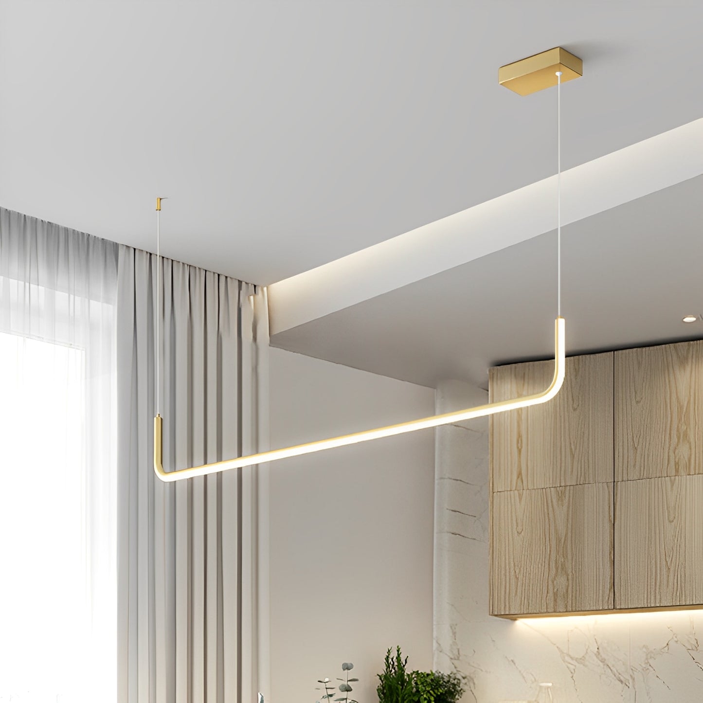 Analyn – Minimalistische LED-Deckenleuchte mit Metall-Schirmen