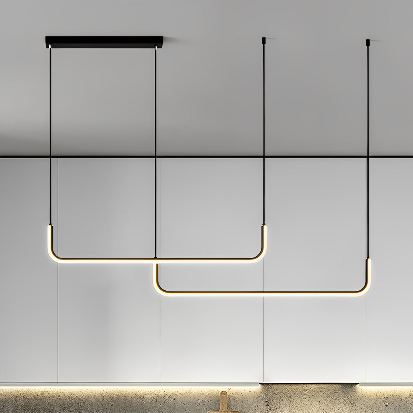 Analyn – Minimalistische LED-Deckenleuchte mit Metall-Schirmen