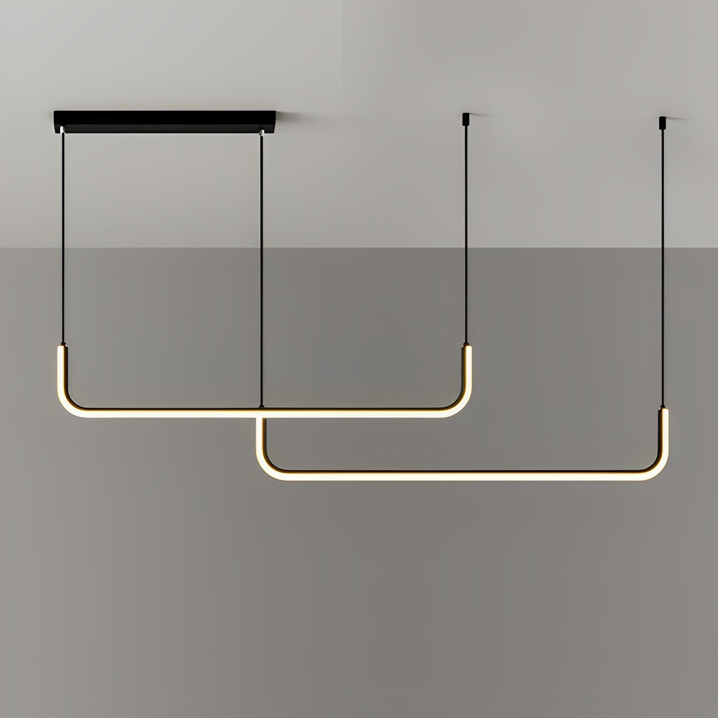 Analyn – Minimalistische LED-Deckenleuchte mit Metall-Schirmen