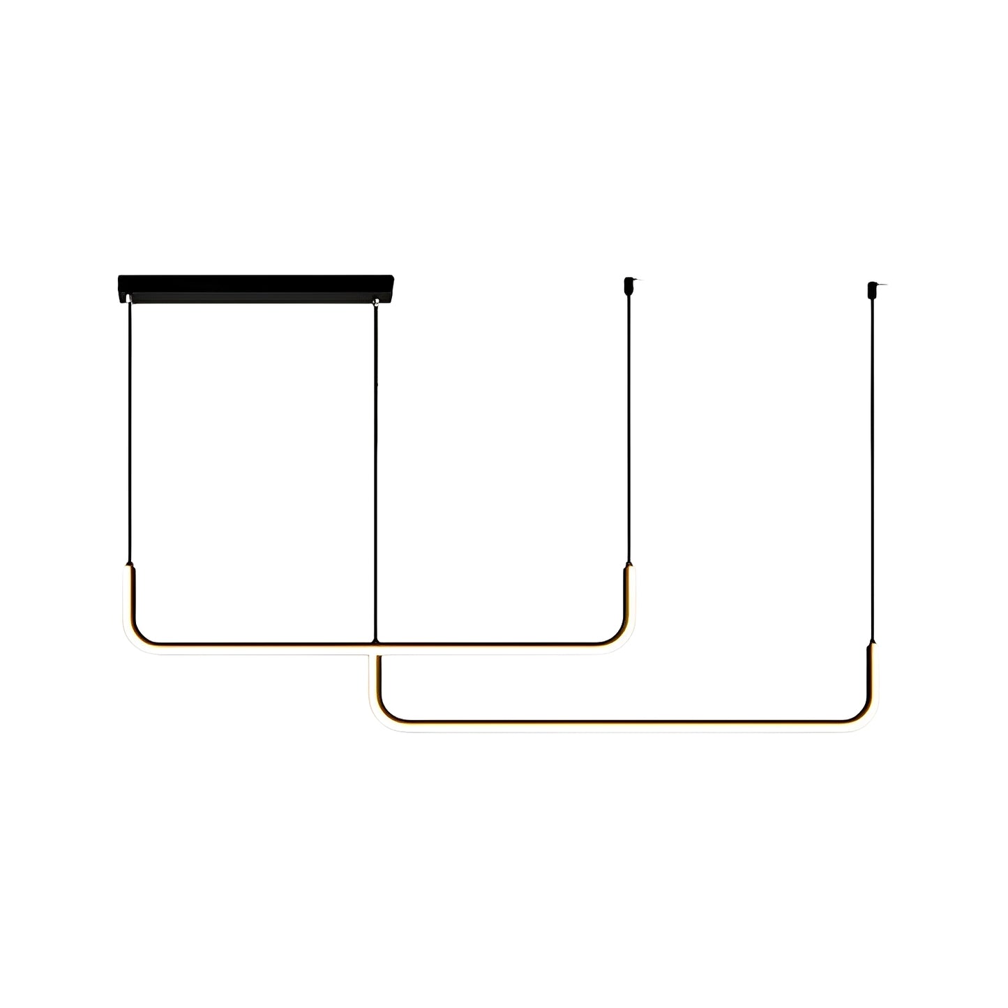 Analyn – Minimalistische LED-Deckenleuchte mit Metall-Schirmen