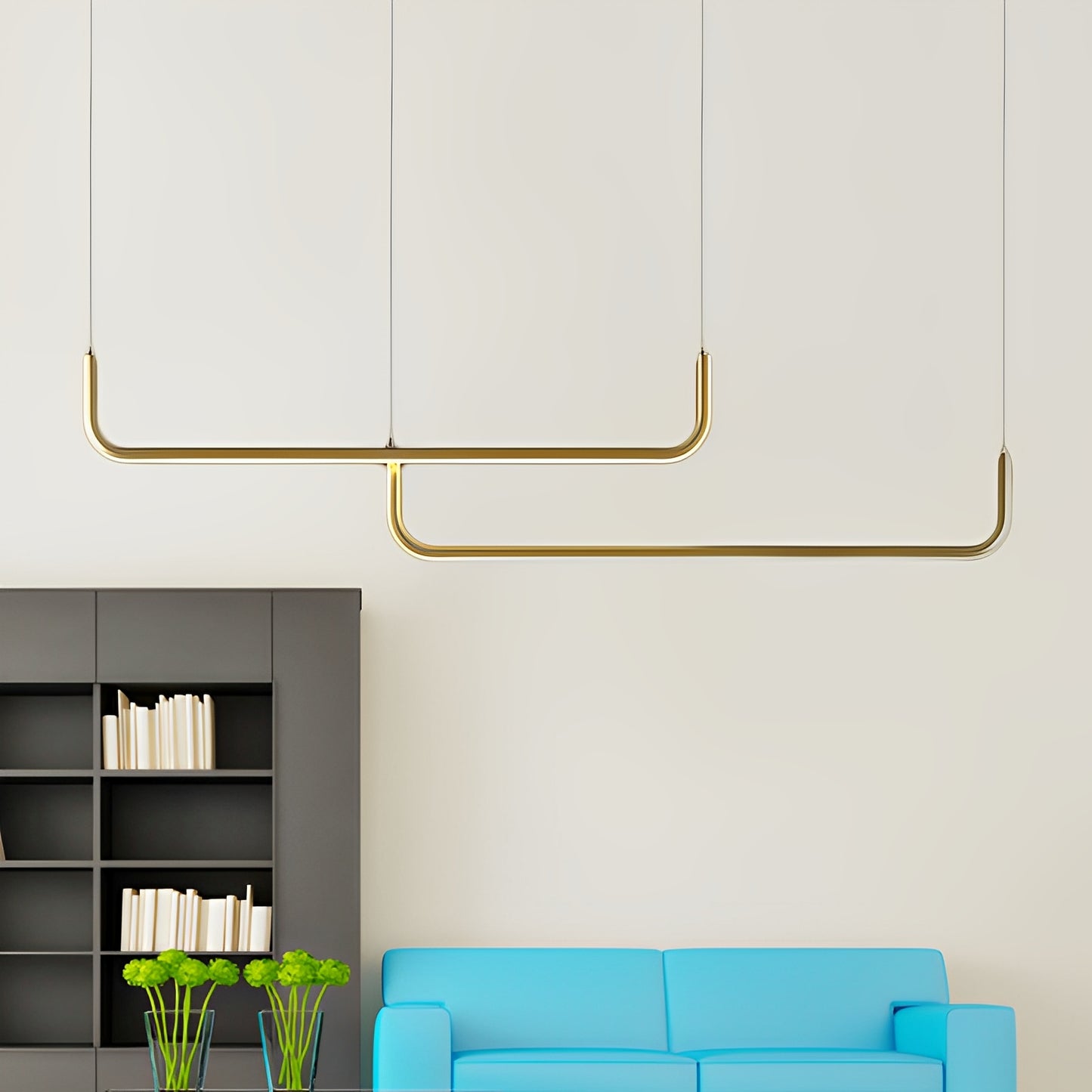Analyn – Minimalistische LED-Deckenleuchte mit Metall-Schirmen
