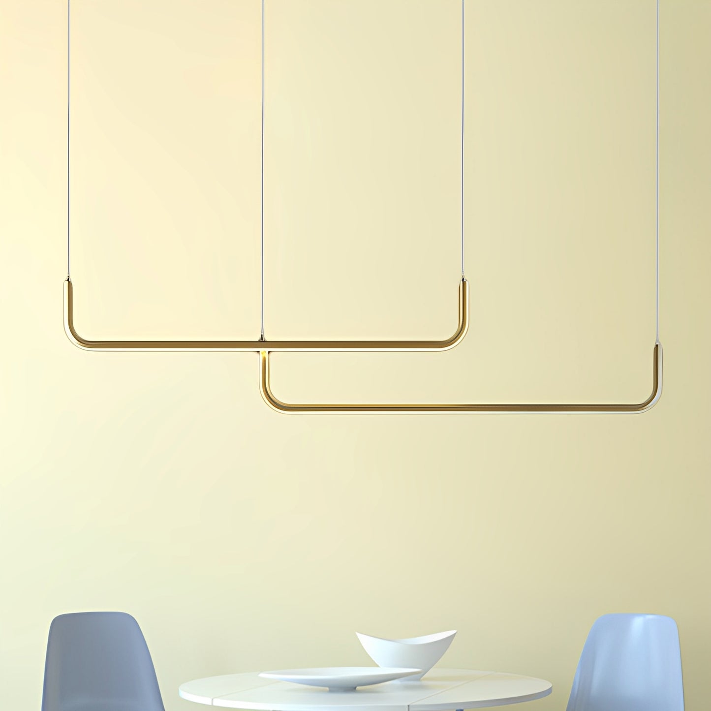 Analyn – Minimalistische LED-Deckenleuchte mit Metall-Schirmen