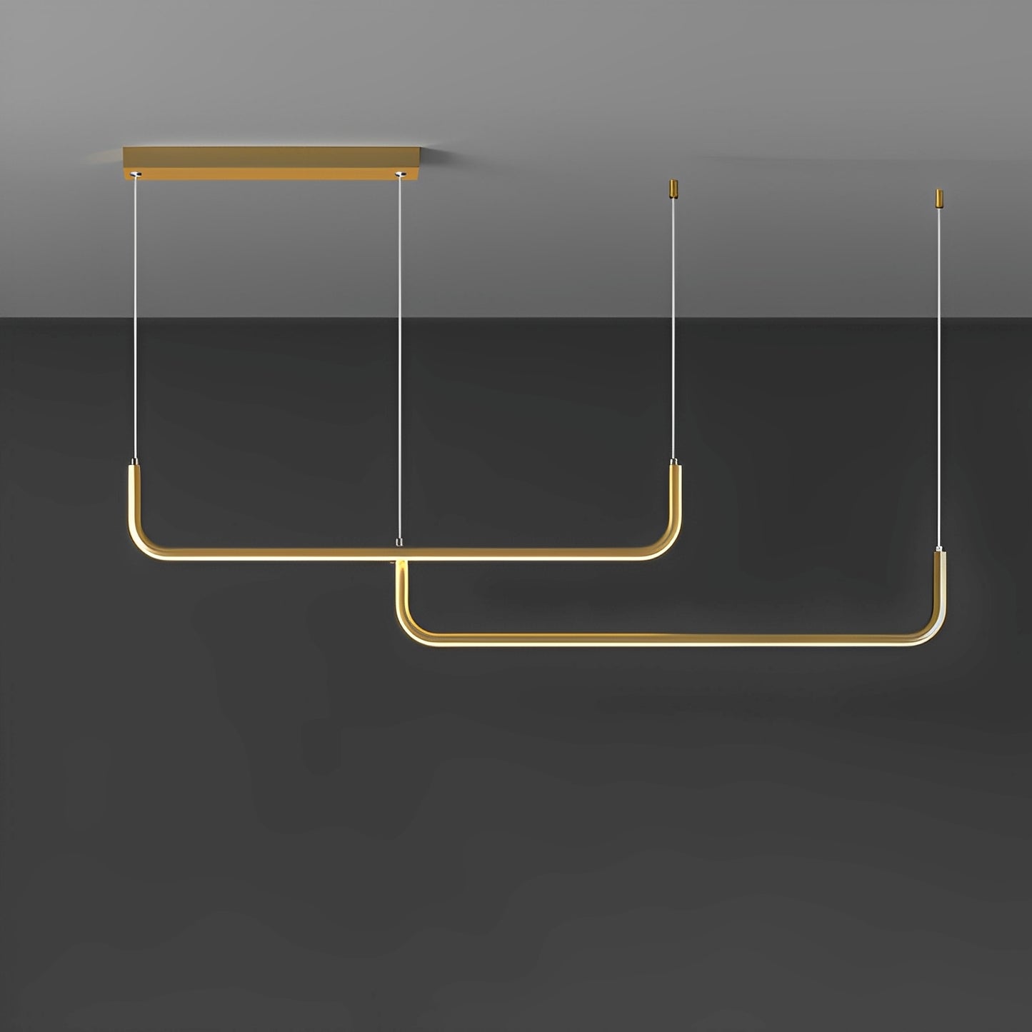 Analyn – Minimalistische LED-Deckenleuchte mit Metall-Schirmen