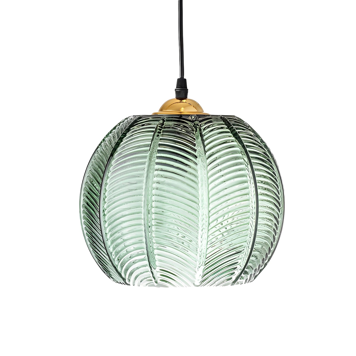 Pina – Gerippte Glas-Pendelleuchte