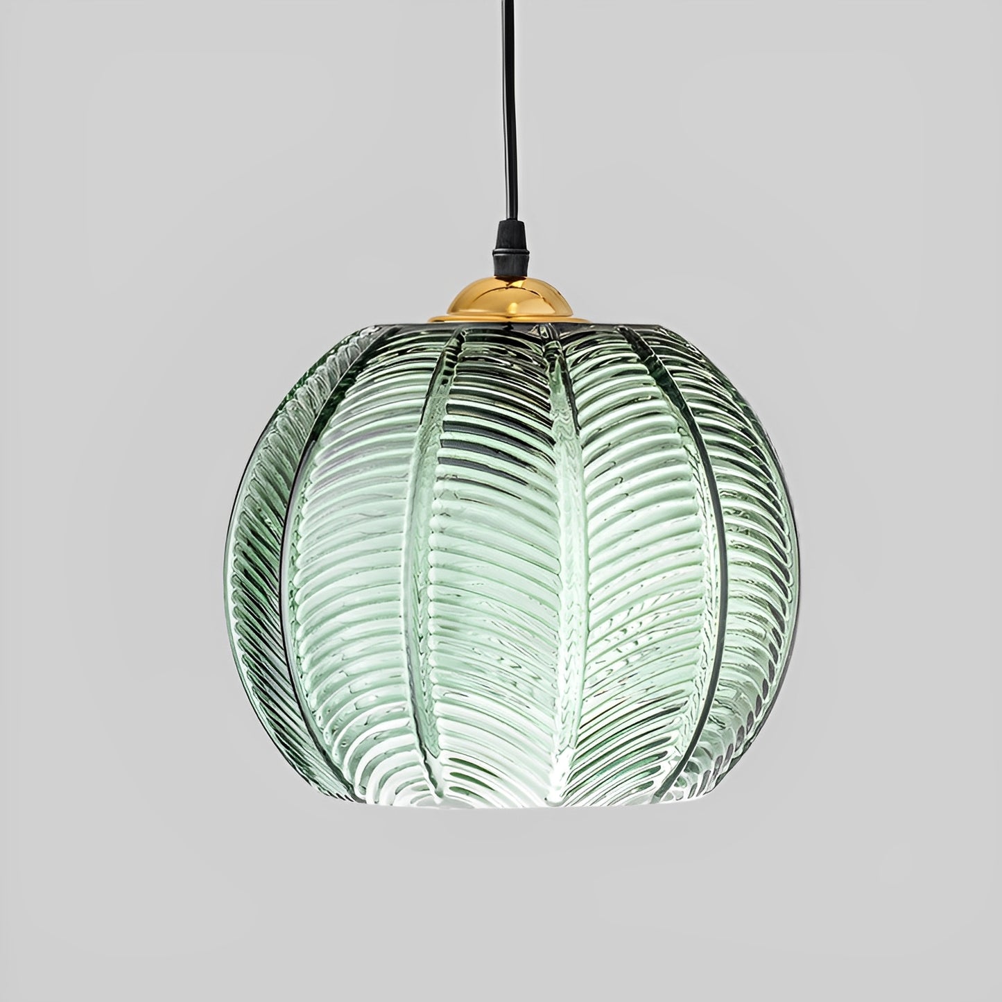 Pina – Gerippte Glas-Pendelleuchte