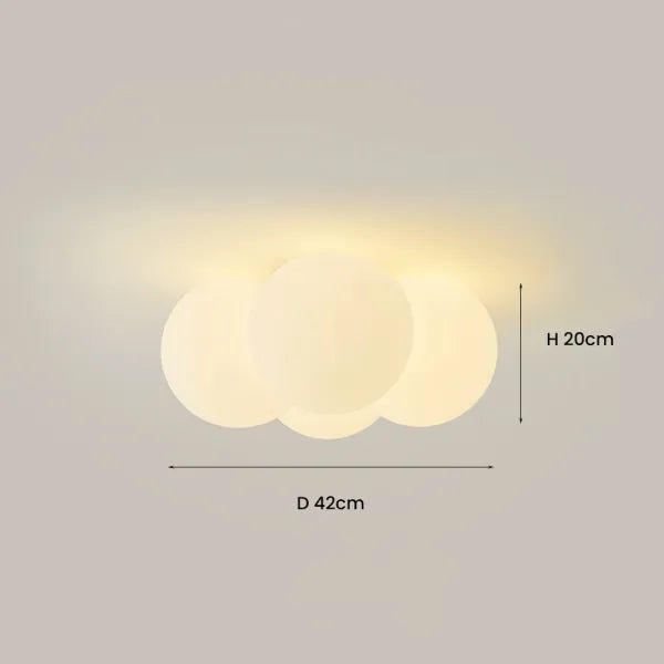 Wolkenlicht – Schwebende Deckenleuchte im Cloud-Design