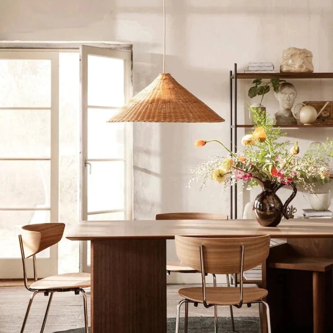 Niva – Boho Rattan-Hängeleuchte