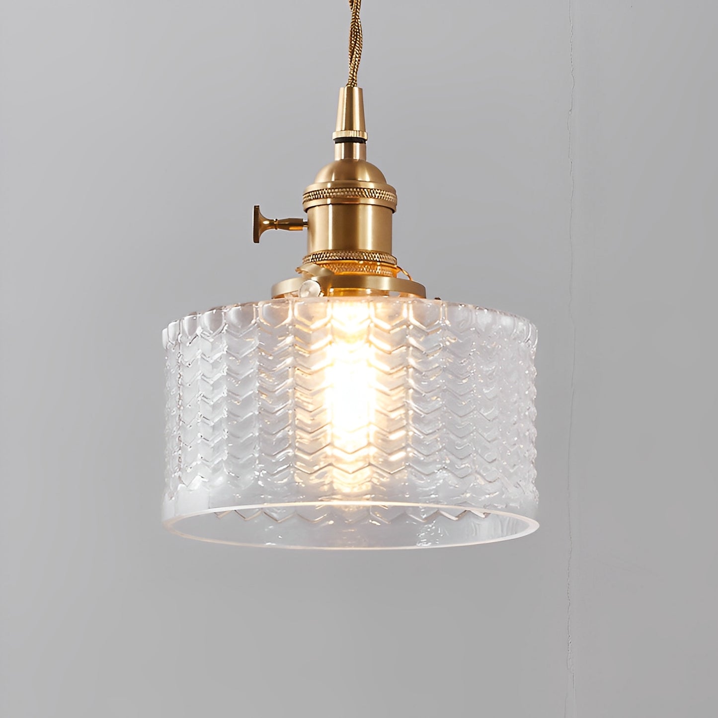Clara – Retro Pendelleuchte mit Zylinderglas & Drehschalter
