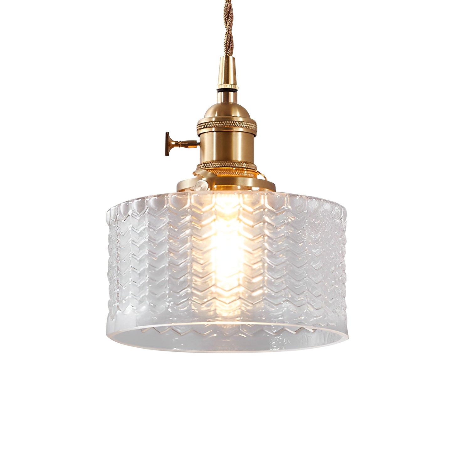 Clara – Retro Pendelleuchte mit Zylinderglas & Drehschalter