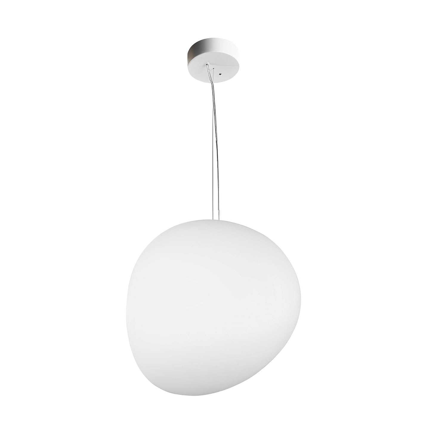 Olivia – Pendelleuchte in Kieselstein-Optik aus Glas