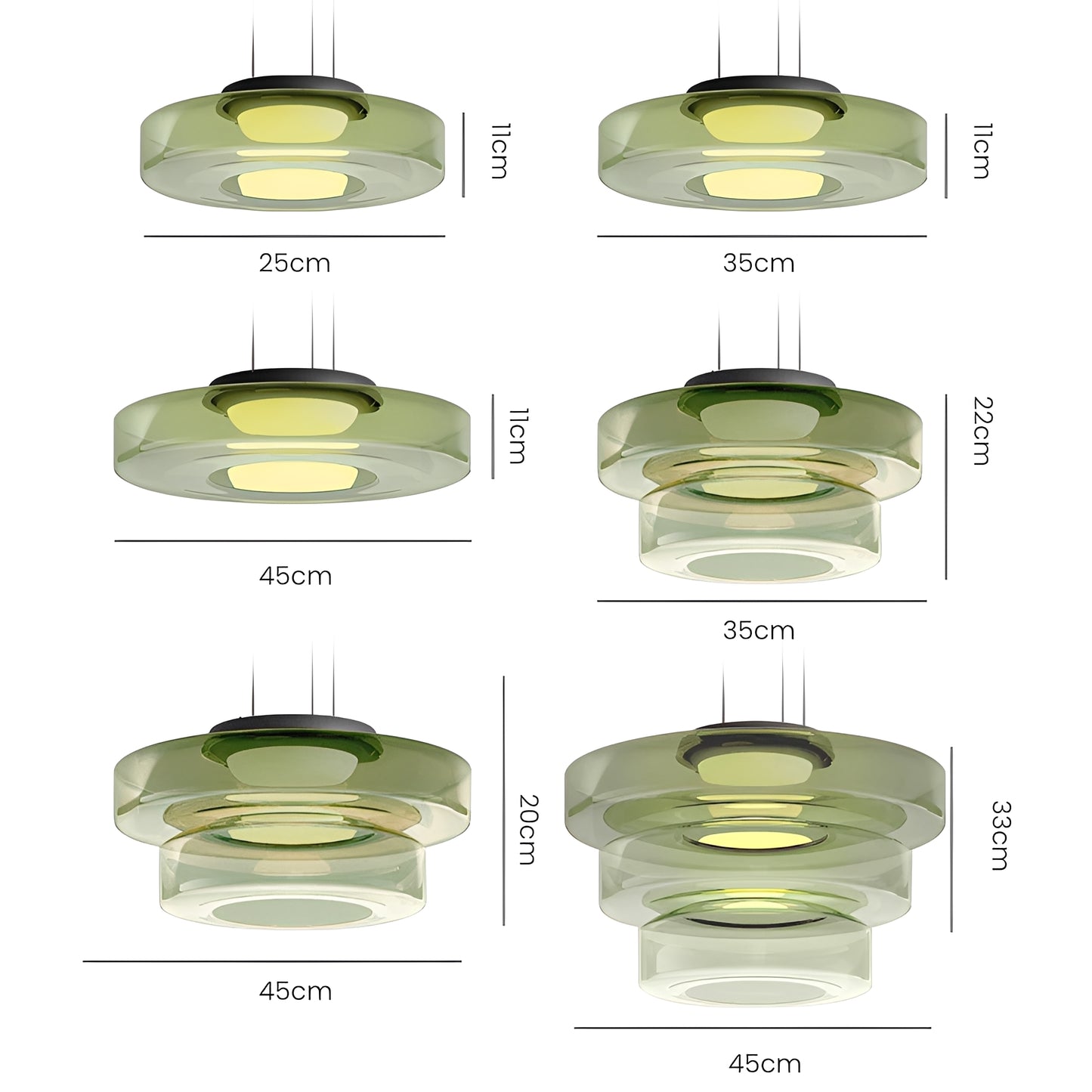 Aurora – Eleganter Nordischer Glas-Kronleuchter