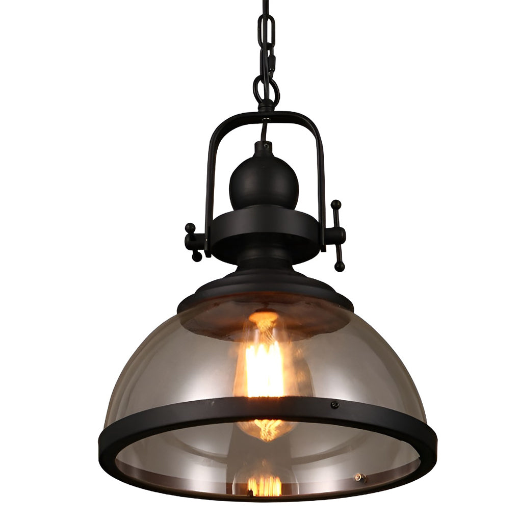 Alden – Retro Industrieller Glas-Kronleuchter
