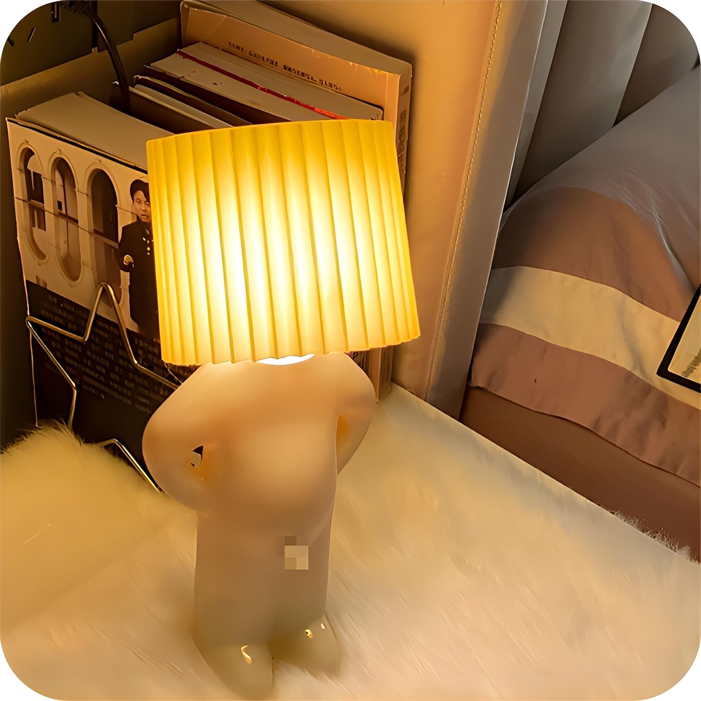 Neil – Nachtlicht mit Junge-Figur & warmem Retro-Licht