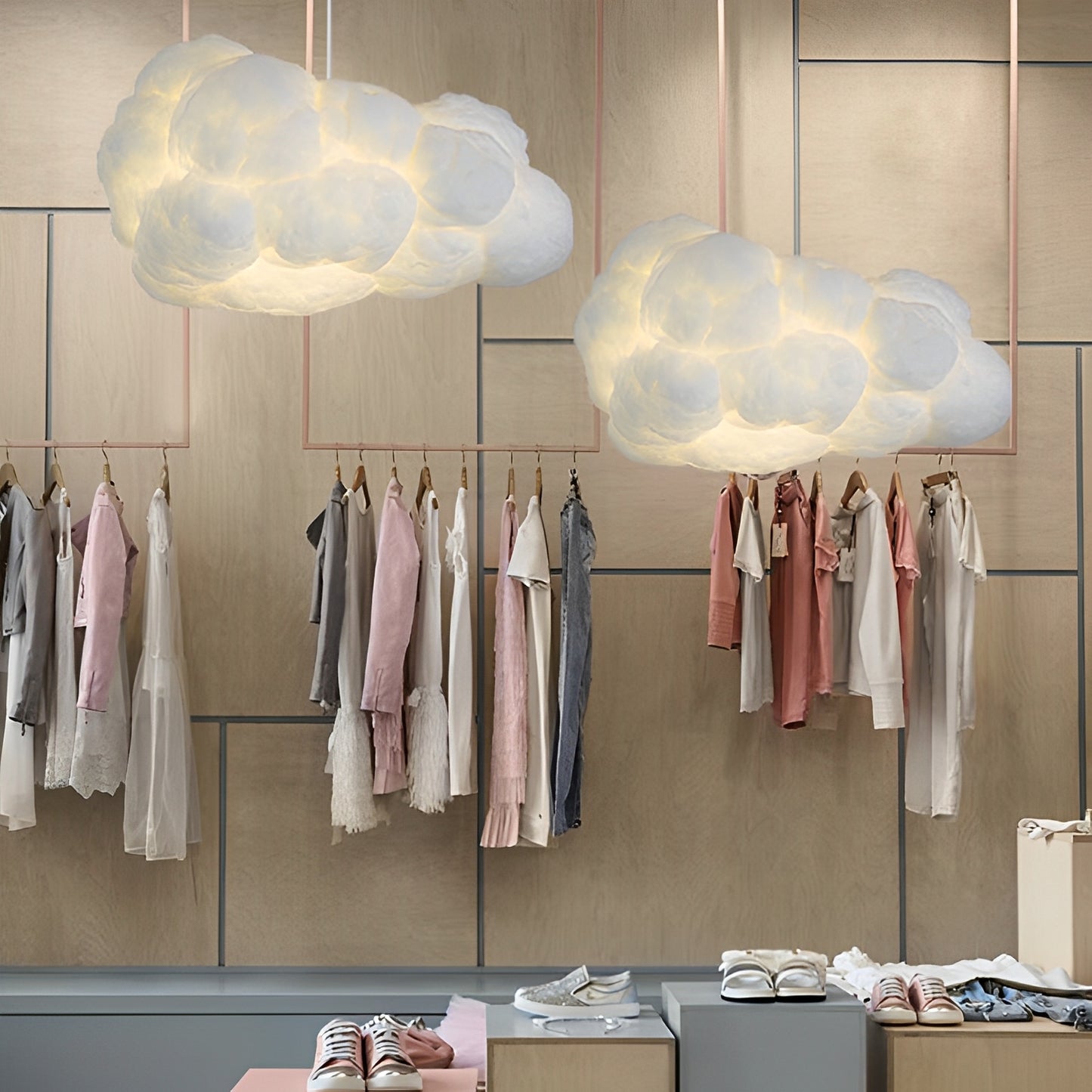 Milo – Wolkenförmige Pendelleuchte aus Kunststoff