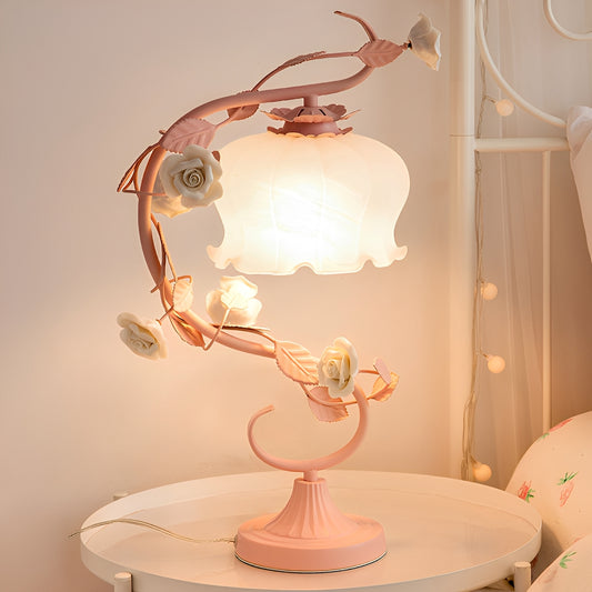 Amélie – Rosen-Blumen Tischlampe
