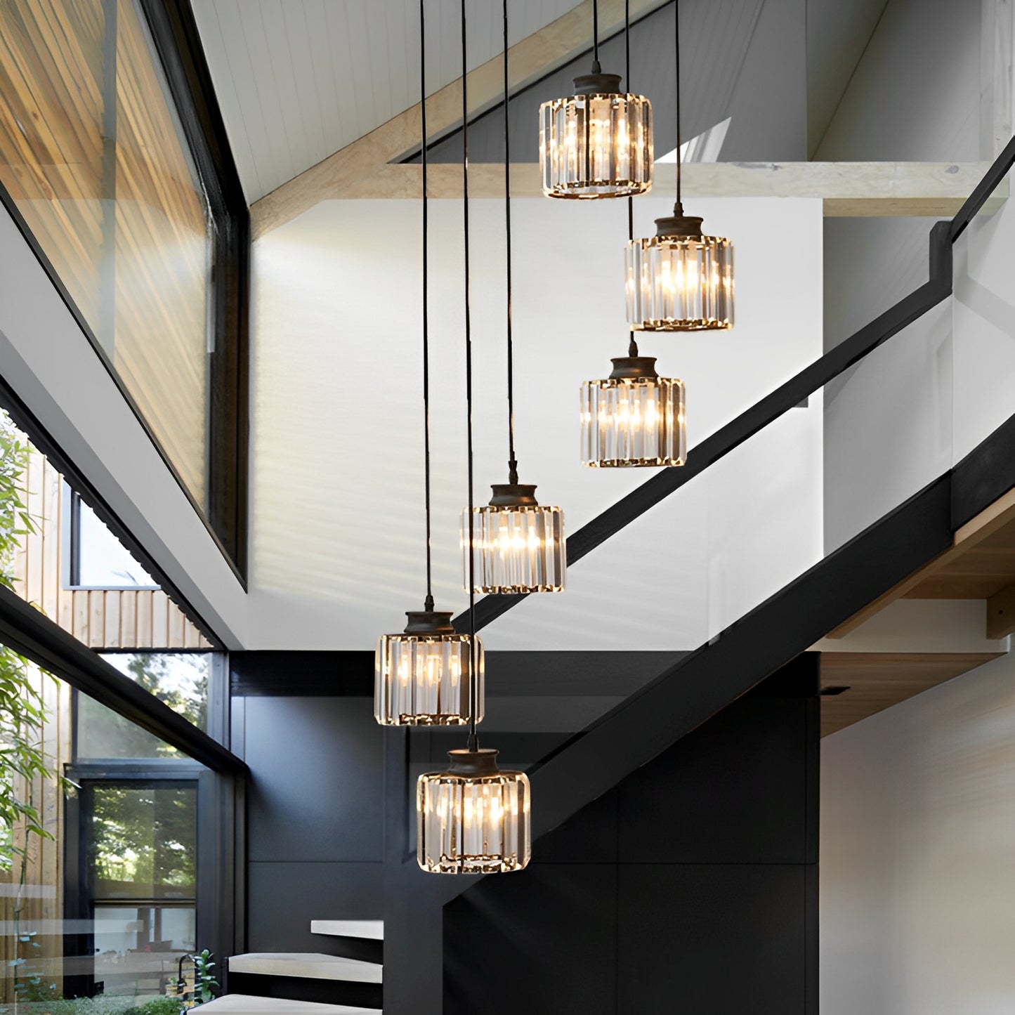 Remy – Moderne Treppenhaus-Pendelleuchte