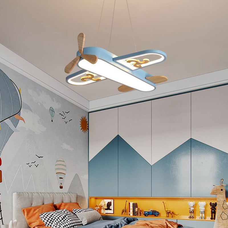 Skyler – Flugzeug-Deckenleuchte für Kinderzimmer mit LED