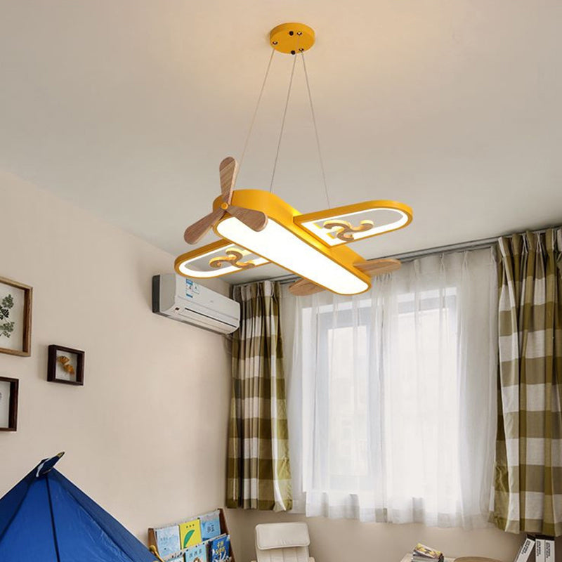 Skyler – Flugzeug-Deckenleuchte für Kinderzimmer mit LED