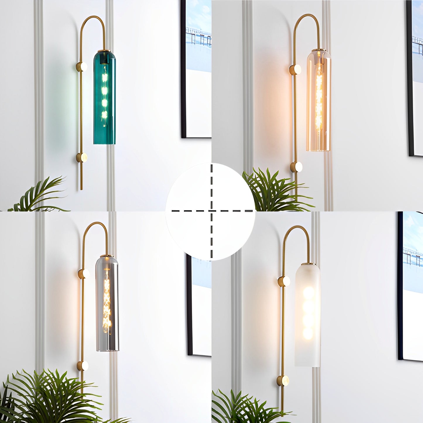 Goleta – Vintage Wandlampe mit Glas