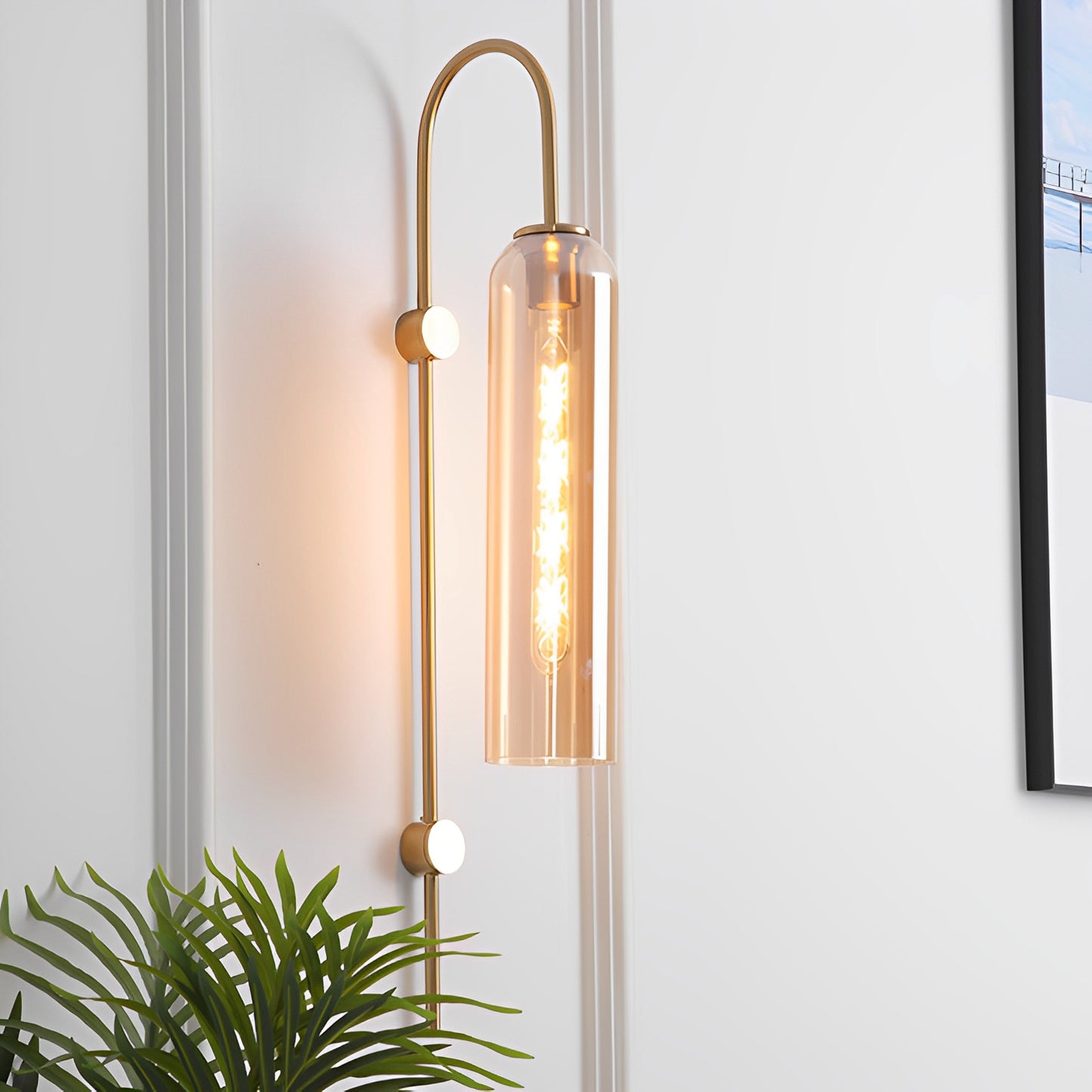 Goleta – Vintage Wandlampe mit Glas