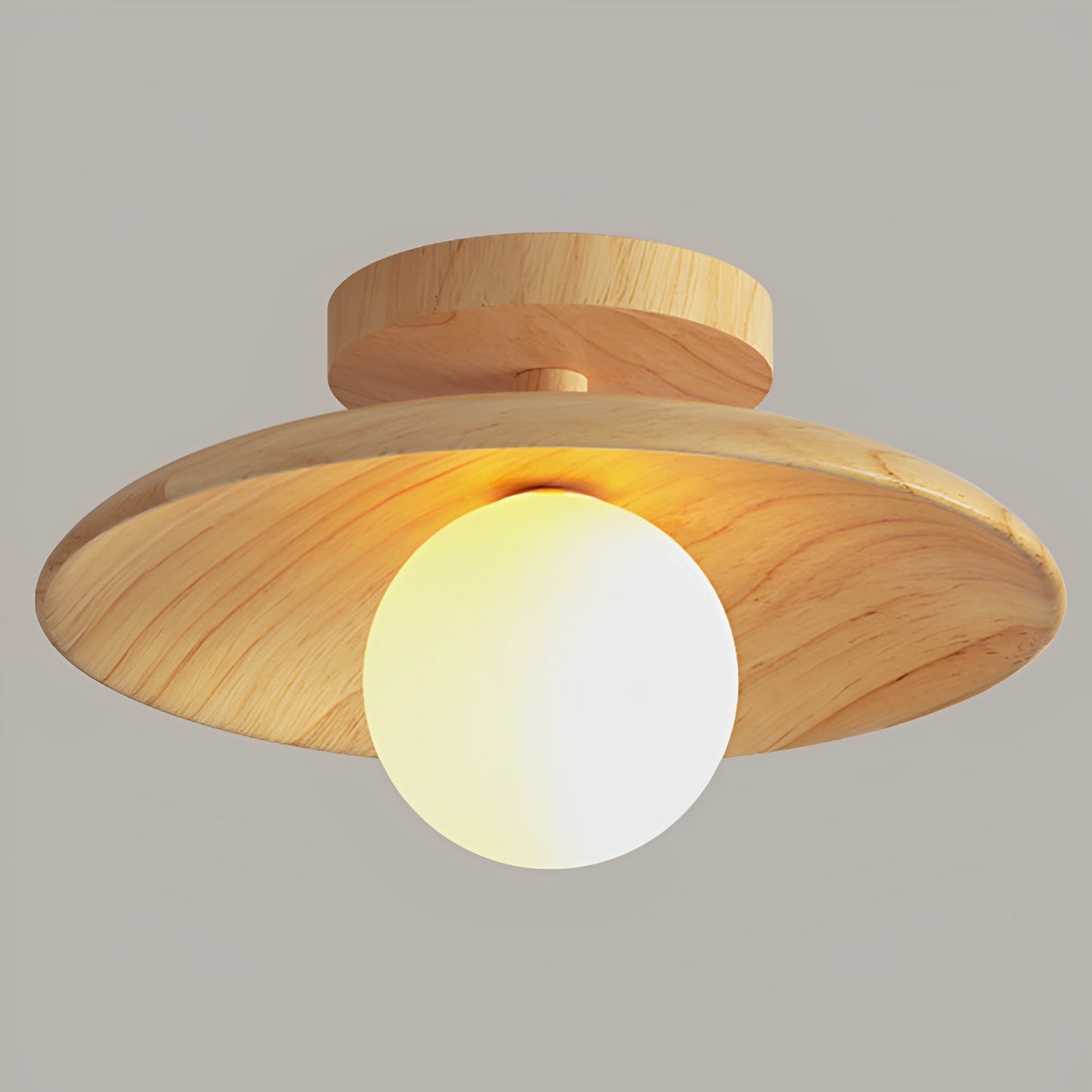 Koa – Japanische Deckenleuchte aus Holz