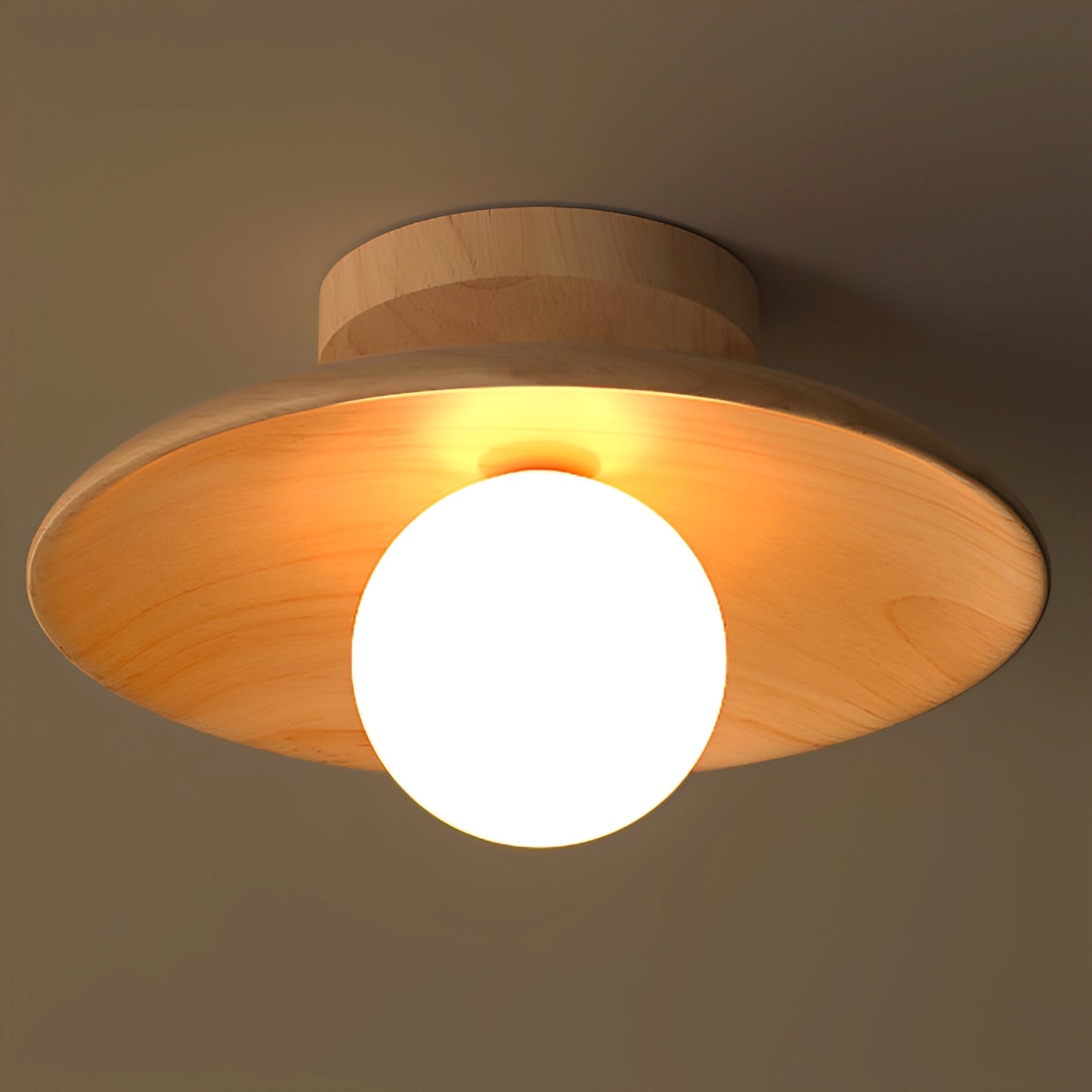 Koa – Japanische Deckenleuchte aus Holz