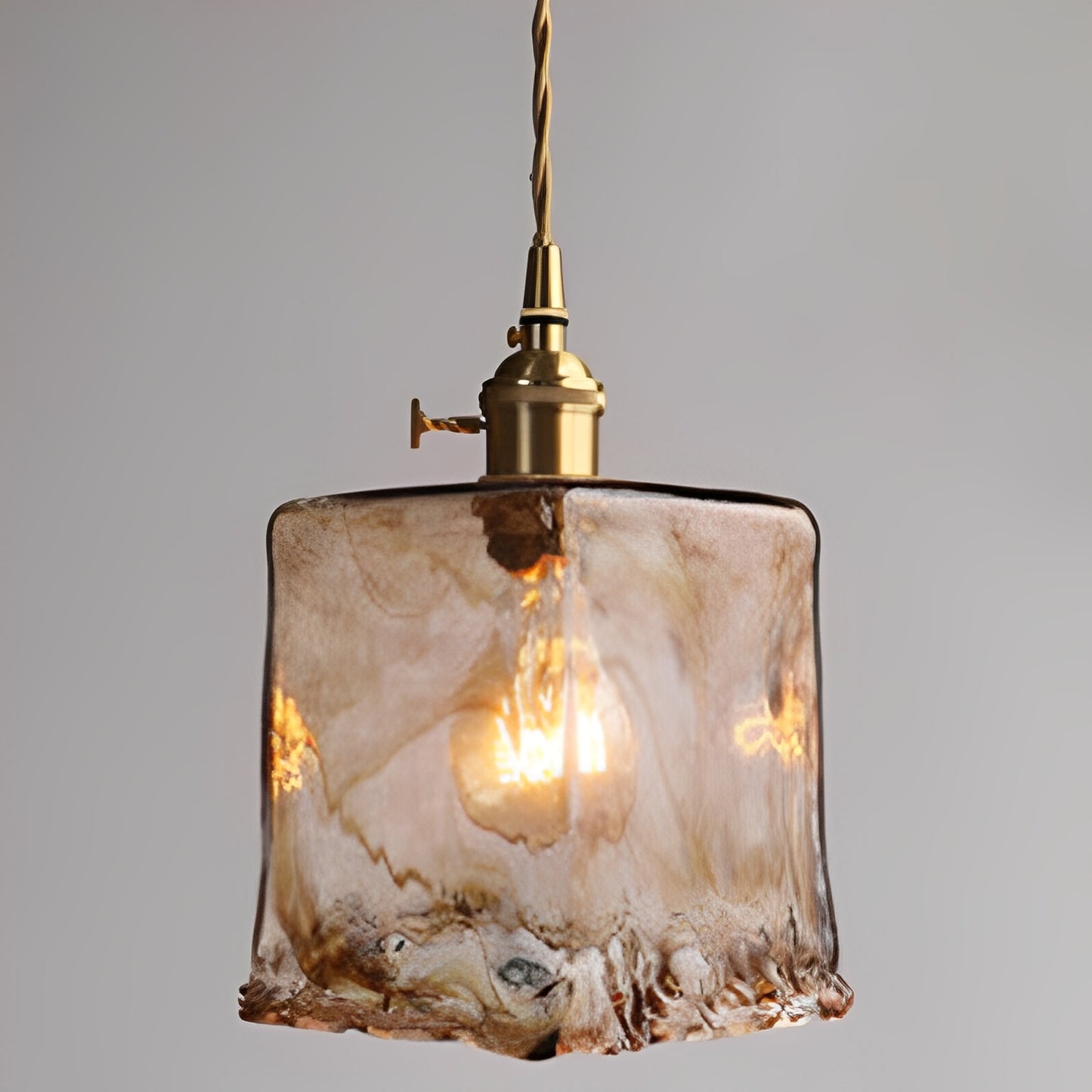 Claribel – Vintage Pendelleuchte mit Alabaster-Glas