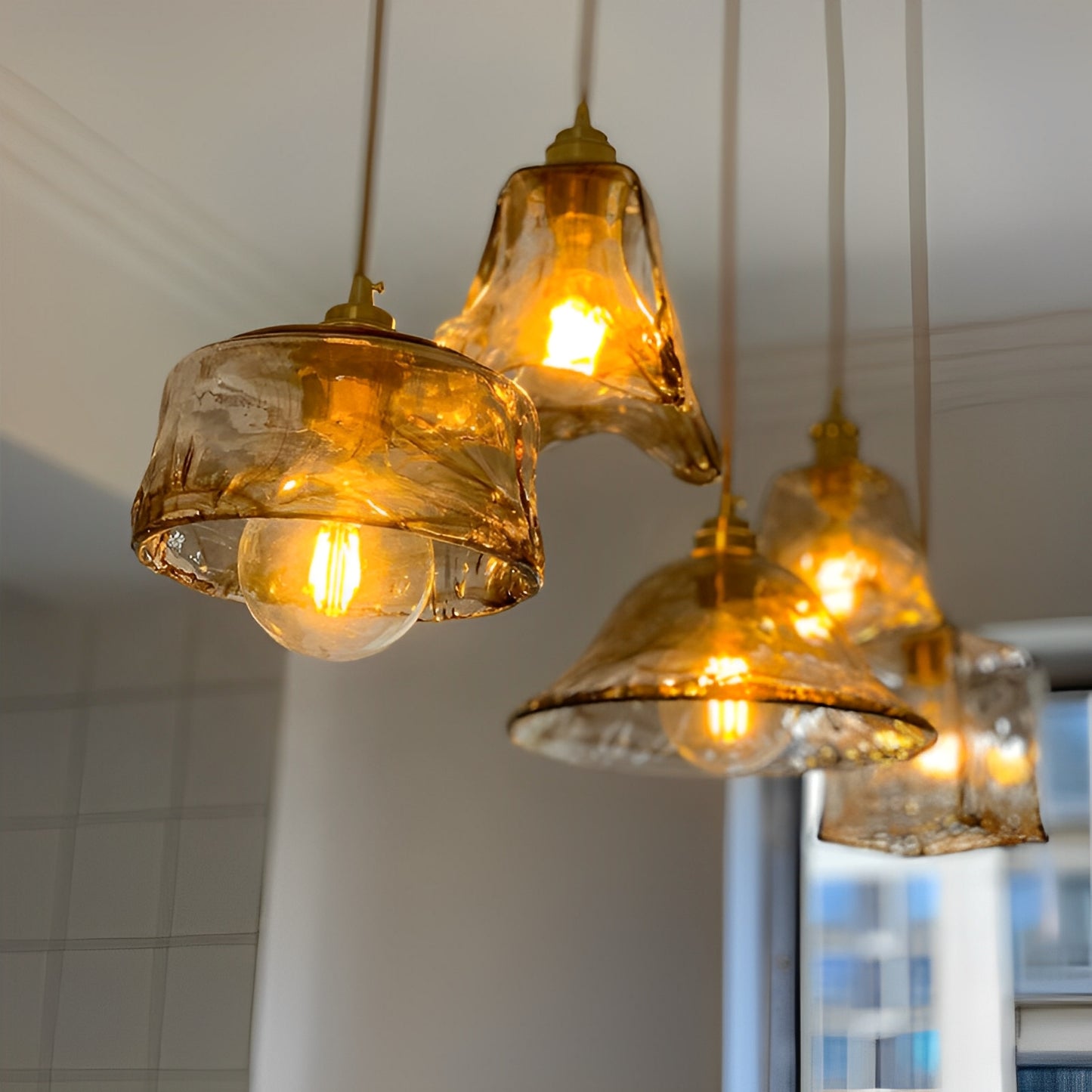 Claribel – Vintage Pendelleuchte mit Alabaster-Glas