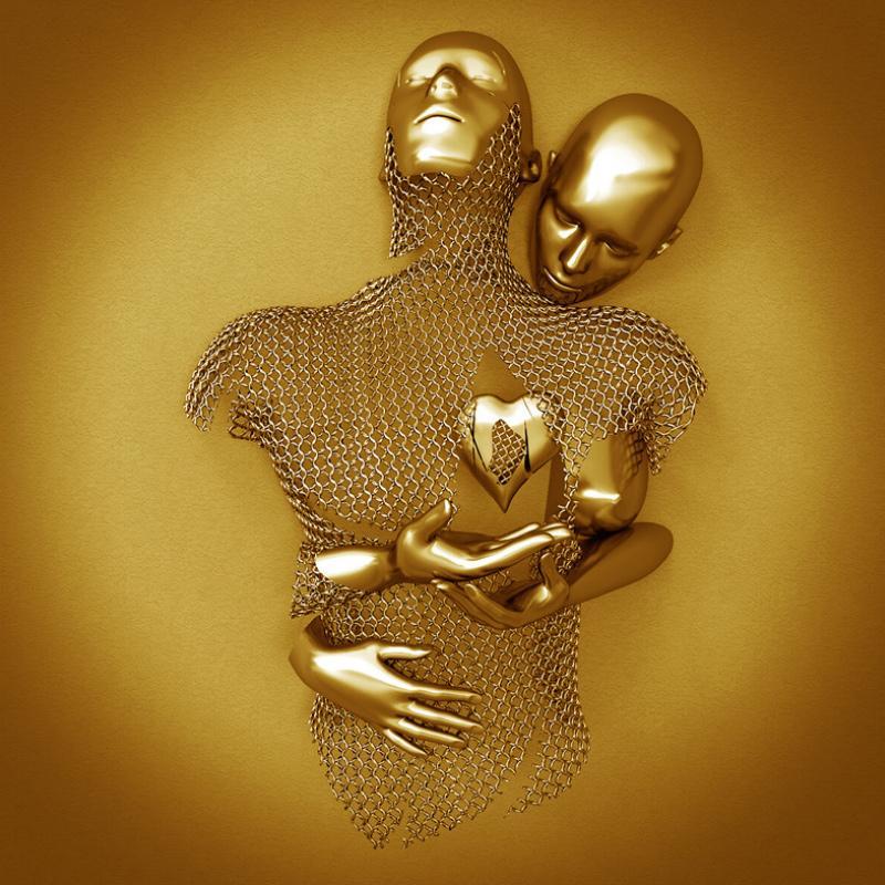 LiebesEcho – 3D Wandkunst mit Herzsymbolik