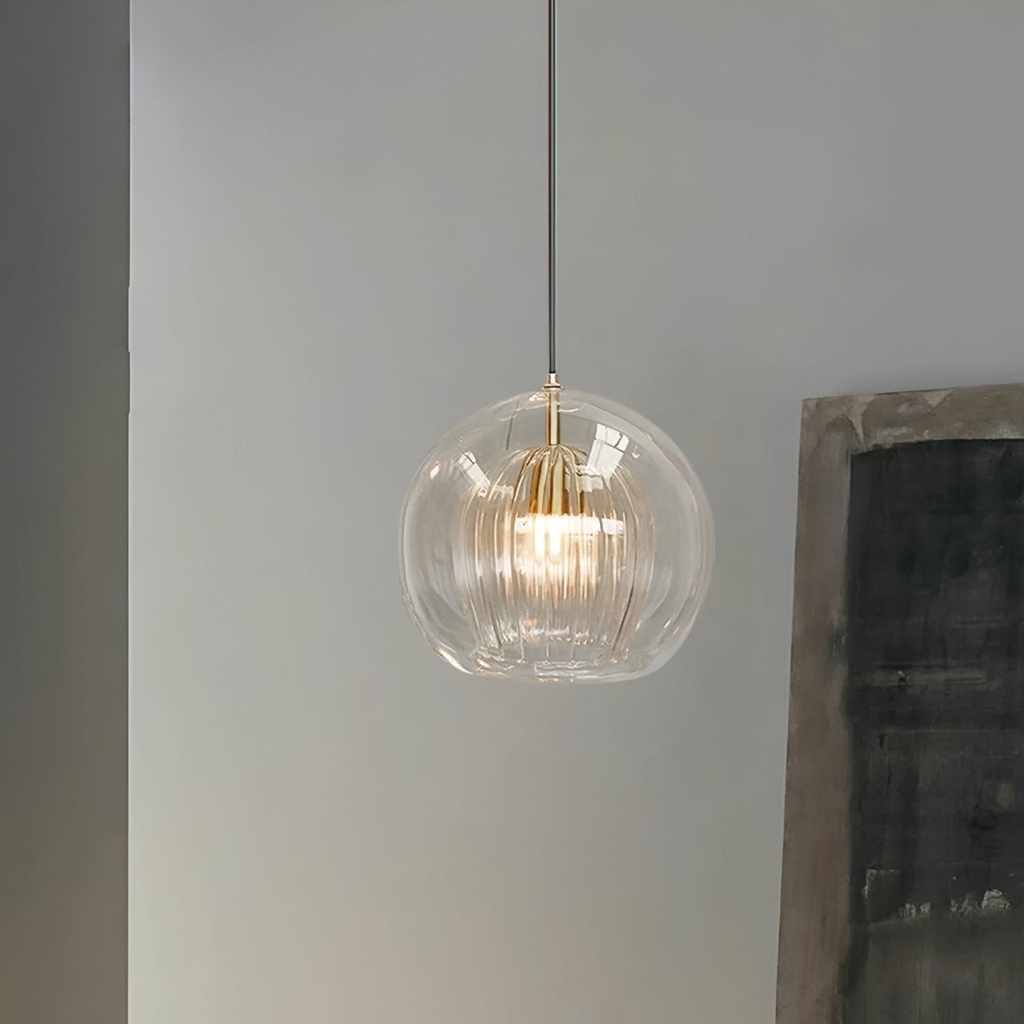 Pia – Schlichte Glas-Pendelleuchte