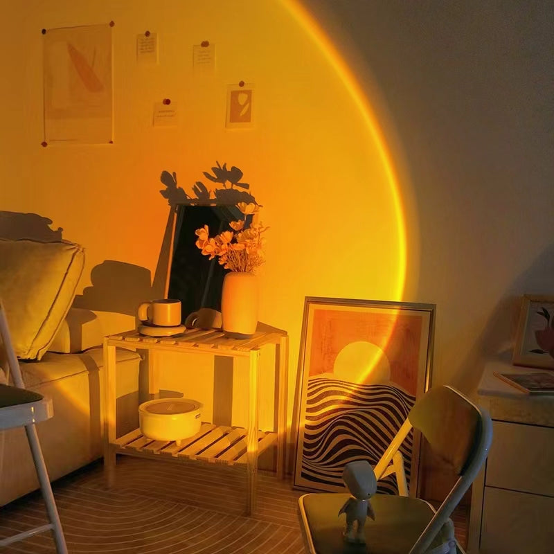 SpaceShine – Astronauten-Tischlampe mit Sonnenuntergangslicht